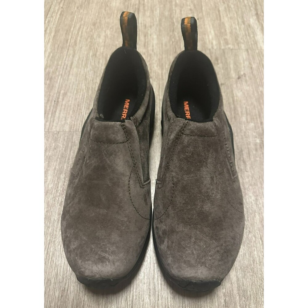 Merrell Jungle Moc Men’s Sz 7.5 W Suede Brown Slip On Walking shoes Loafers